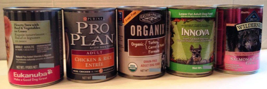 Canned Dog Food Ranging From 12.3 To 13.2 Ounces