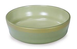 84004 Tonal &Amp; Metallic 9In Dog Bowl, Green