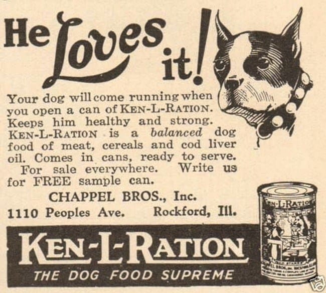 Vintage Dog Food Ads