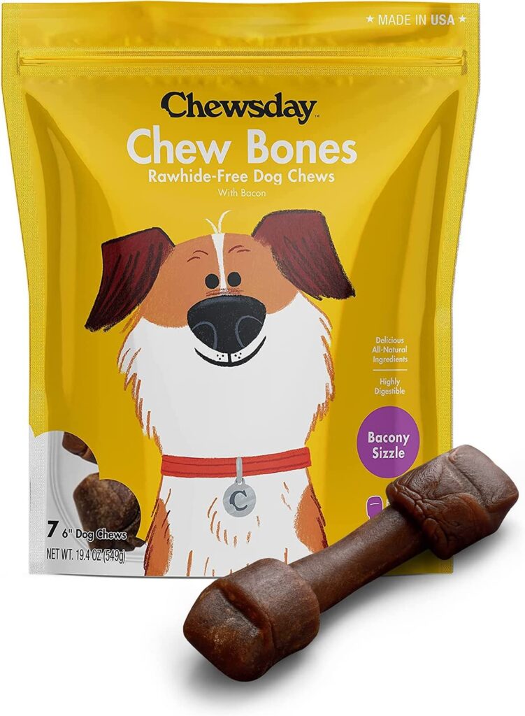 Chewsday Knotted Bacon Dog Treat
